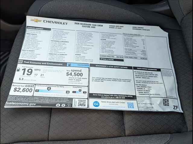 new 2026 Chevrolet Silverado 1500 car, priced at $41,860