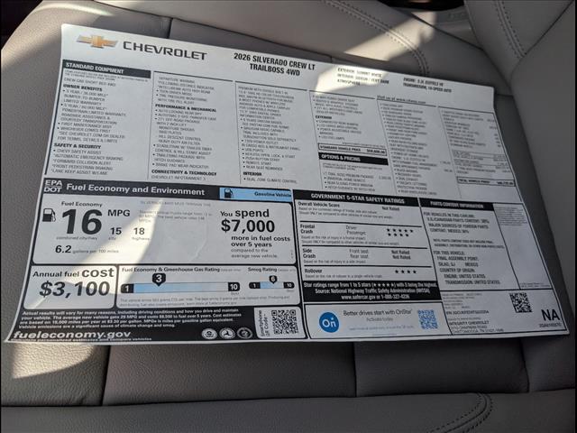 new 2026 Chevrolet Silverado 1500 car, priced at $60,950