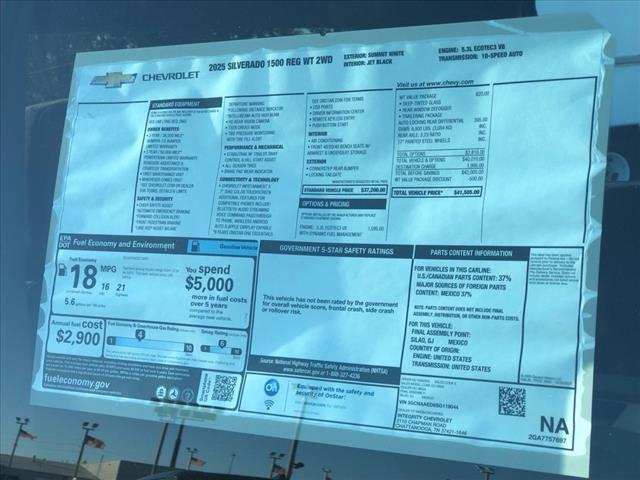 new 2025 Chevrolet Silverado 1500 car, priced at $38,180