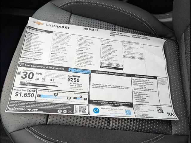 new 2026 Chevrolet Trax car, priced at $23,640