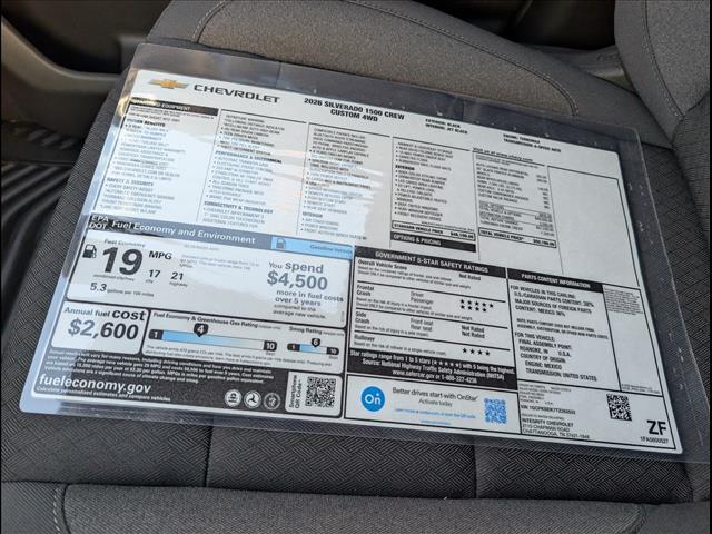 new 2026 Chevrolet Silverado 1500 car, priced at $42,455