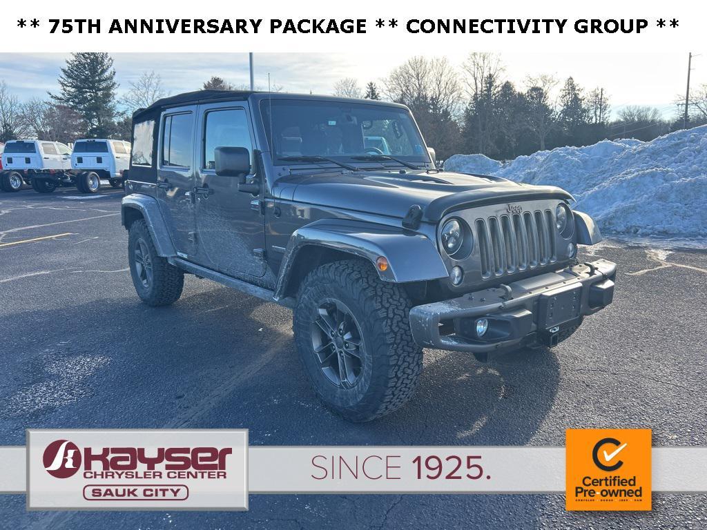 used 2016 Jeep Wrangler Unlimited car, priced at $18,500