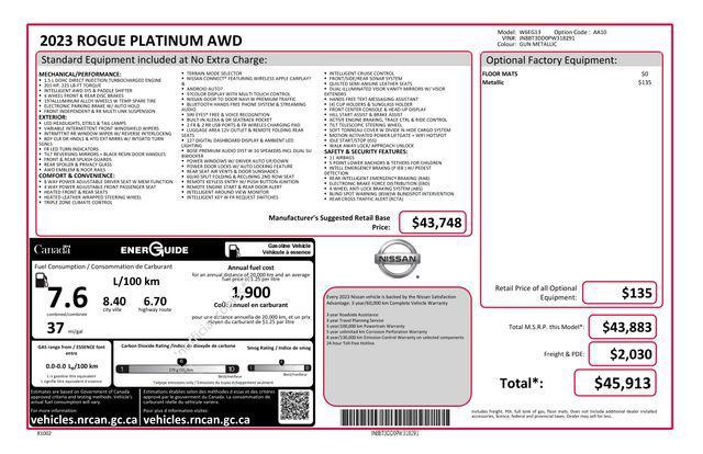 used 2023 Nissan Rogue car, priced at $28,672