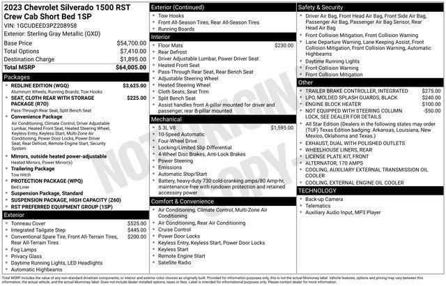 used 2023 Chevrolet Silverado 1500 car, priced at $40,839