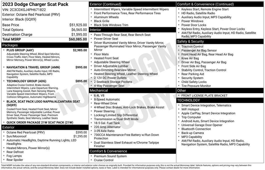 used 2023 Dodge Charger car, priced at $56,437