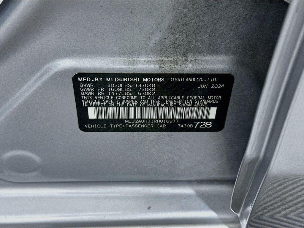 used 2024 Mitsubishi Mirage car, priced at $13,722