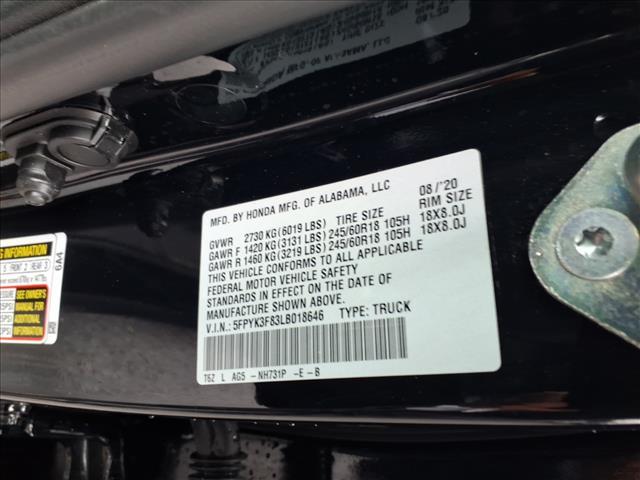 used 2020 Honda Ridgeline car, priced at $26,900