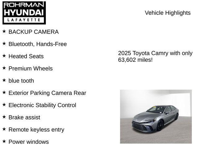 used 2025 Toyota Camry car, priced at $27,977