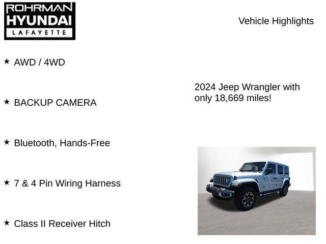 used 2024 Jeep Wrangler car, priced at $40,120