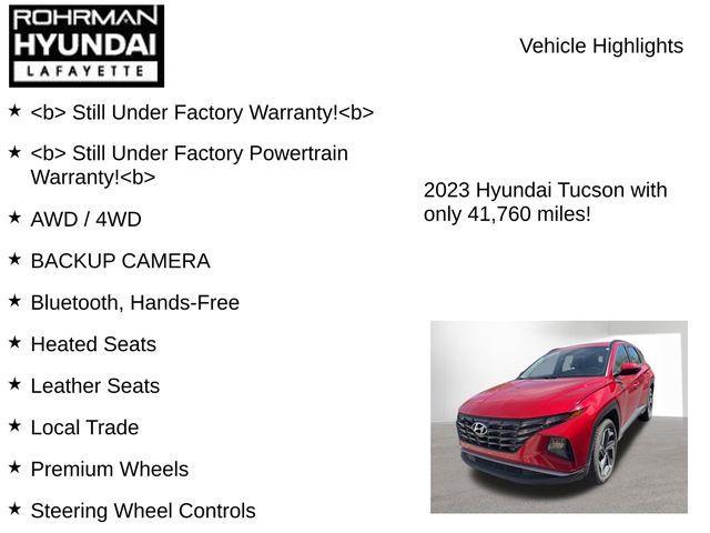 used 2023 Hyundai Tucson car, priced at $22,785