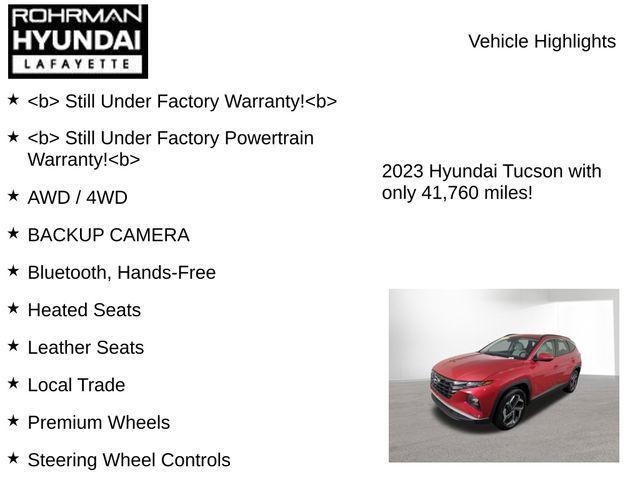 used 2023 Hyundai Tucson car, priced at $21,963