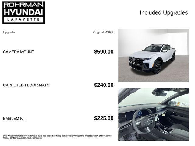 new 2026 Hyundai SANTA CRUZ car, priced at $41,750