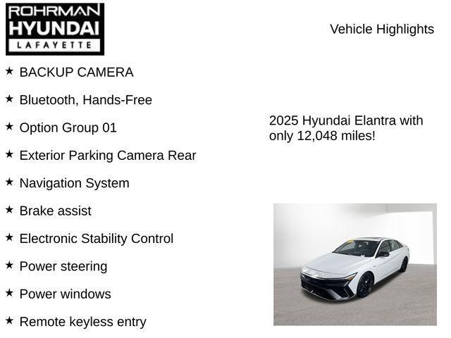 used 2025 Hyundai Elantra car, priced at $26,493