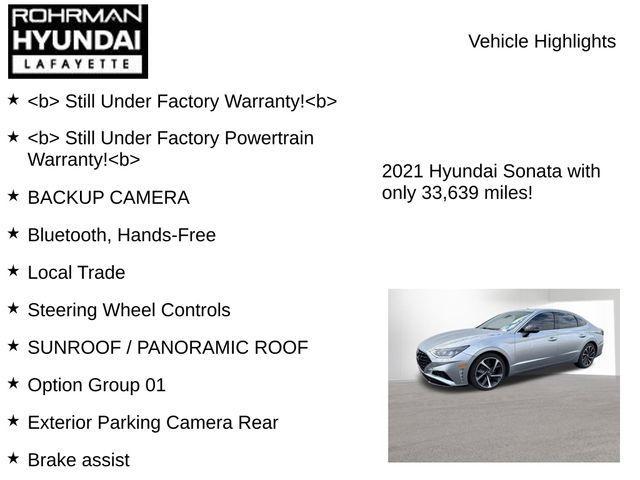 used 2021 Hyundai Sonata car, priced at $20,933