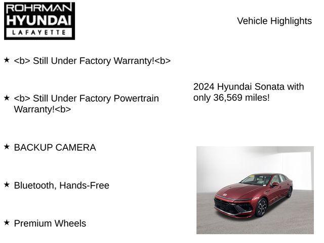 used 2024 Hyundai Sonata car, priced at $19,598