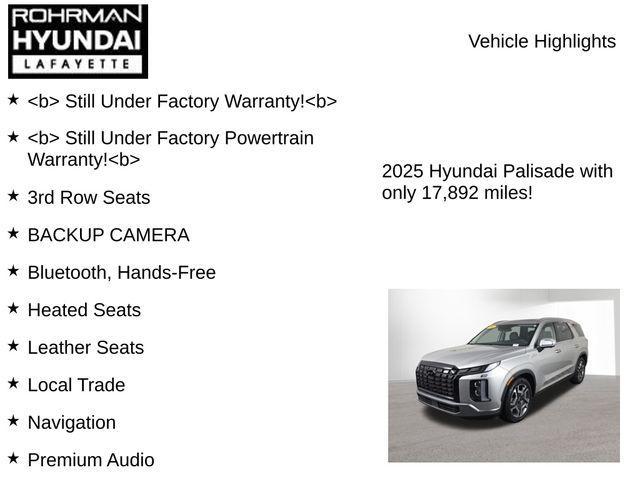 used 2025 Hyundai Palisade car, priced at $36,504