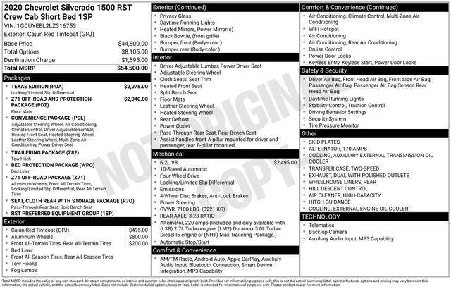 used 2020 Chevrolet Silverado 1500 car, priced at $36,872