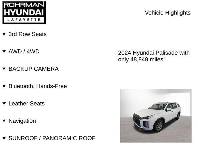 used 2024 Hyundai Palisade car, priced at $29,998