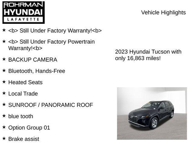 used 2023 Hyundai Tucson car, priced at $23,498