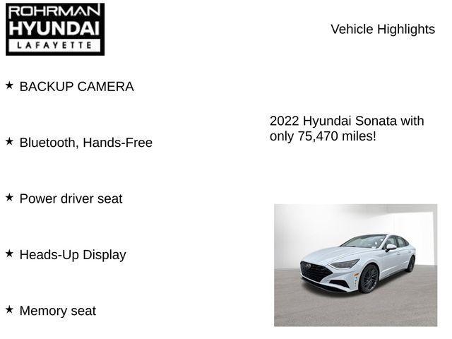 used 2022 Hyundai Sonata car, priced at $20,443