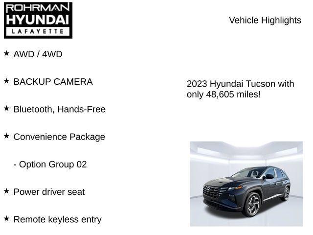 used 2023 Hyundai Tucson car, priced at $23,205