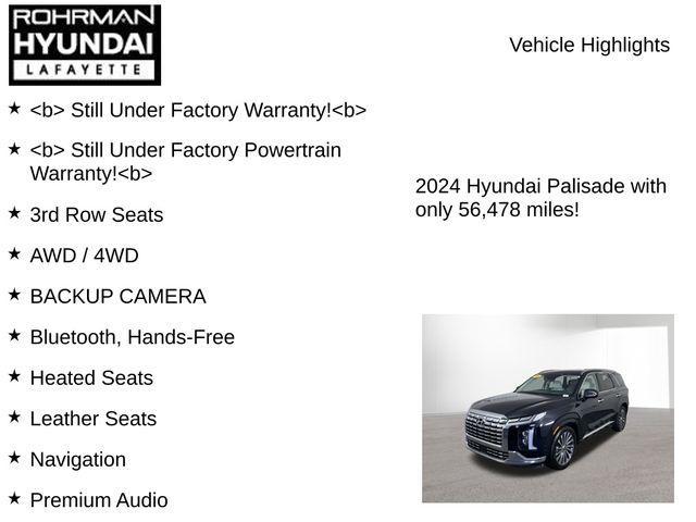used 2024 Hyundai Palisade car, priced at $36,451