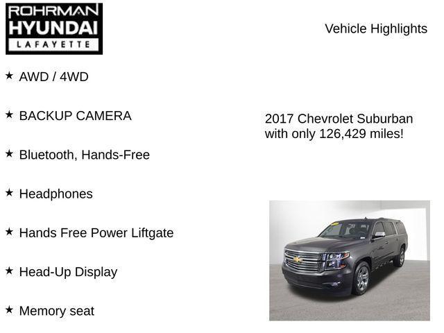 used 2017 Chevrolet Suburban car, priced at $22,904