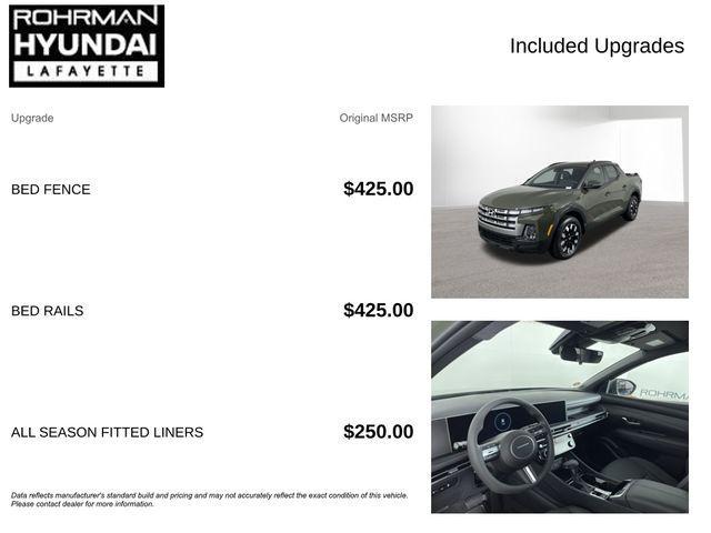 new 2026 Hyundai SANTA CRUZ car, priced at $36,061