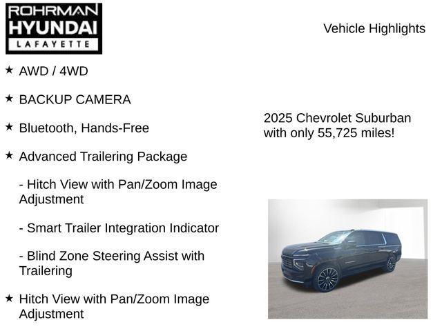 used 2025 Chevrolet Suburban car, priced at $72,365
