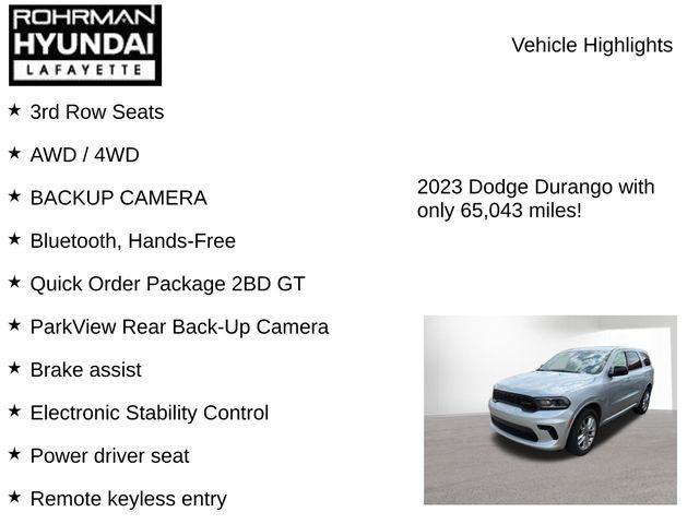 used 2023 Dodge Durango car, priced at $28,376