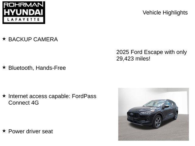 used 2025 Ford Escape car, priced at $24,861