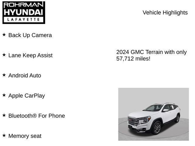 used 2024 GMC Terrain car, priced at $23,288