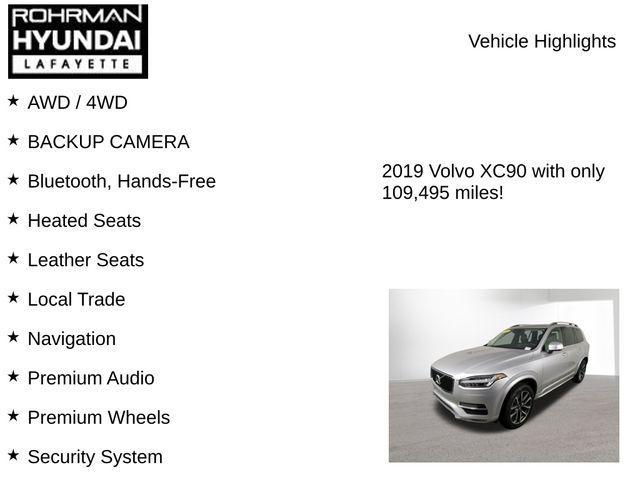 used 2019 Volvo XC90 car, priced at $17,578