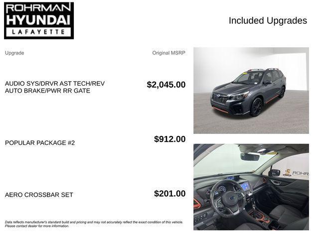 used 2020 Subaru Forester car, priced at $17,526