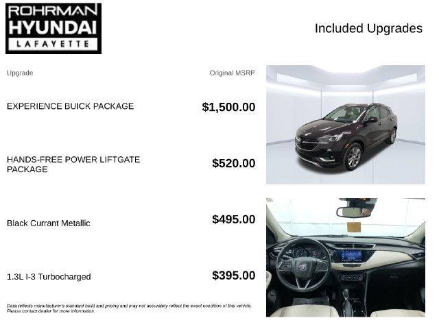 used 2021 Buick Encore GX car, priced at $18,629