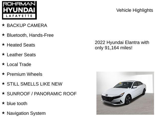 used 2022 Hyundai ELANTRA HEV car, priced at $18,691