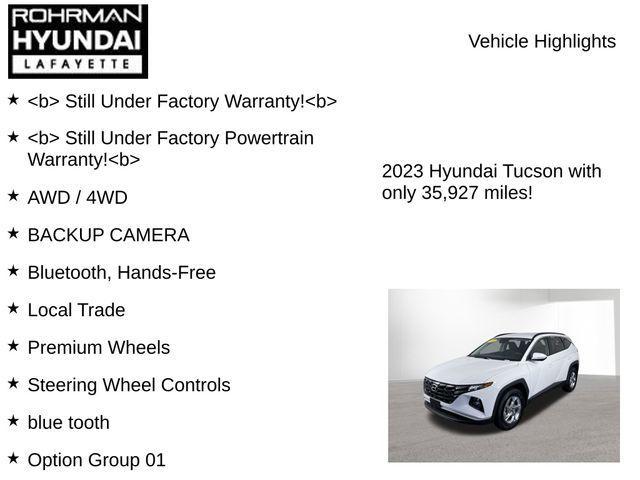 used 2023 Hyundai Tucson car, priced at $21,984