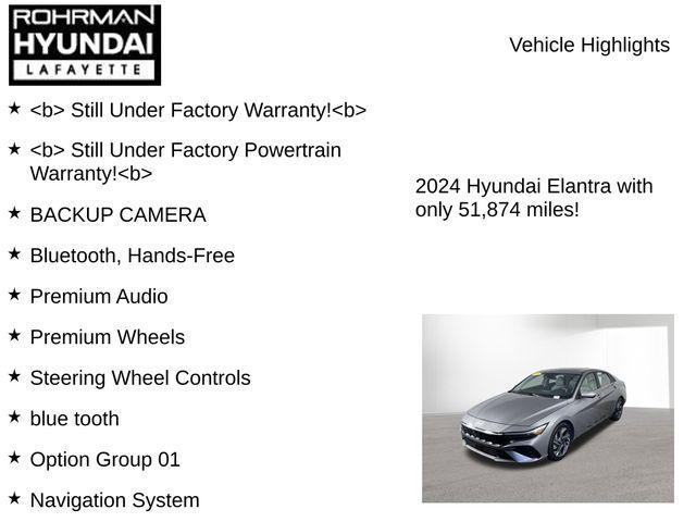 used 2024 Hyundai Elantra car, priced at $20,459