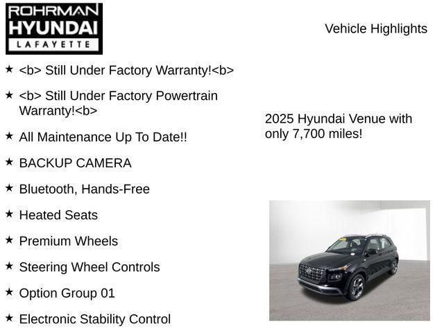 used 2025 Hyundai Venue car, priced at $21,464