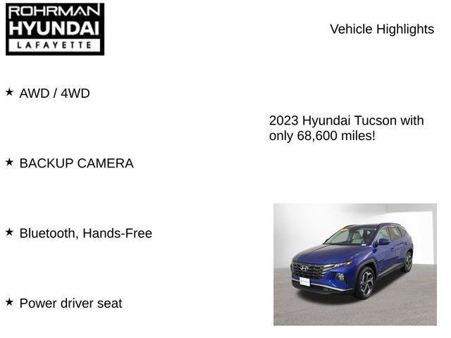 used 2023 Hyundai Tucson car, priced at $21,225