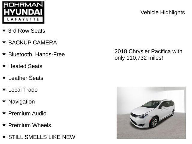 used 2018 Chrysler Pacifica car, priced at $11,893