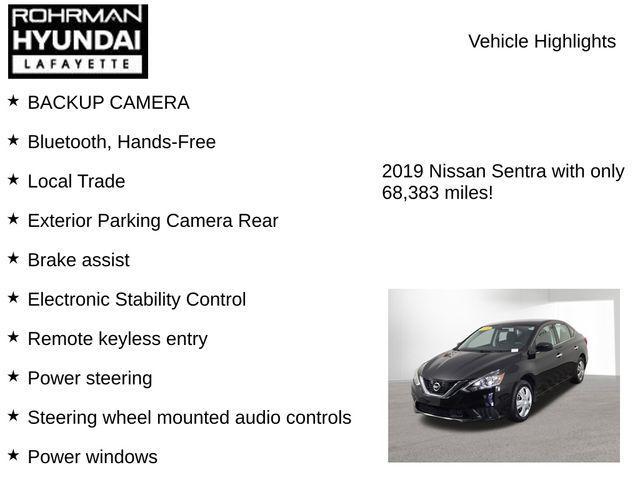 used 2019 Nissan Sentra car, priced at $11,683