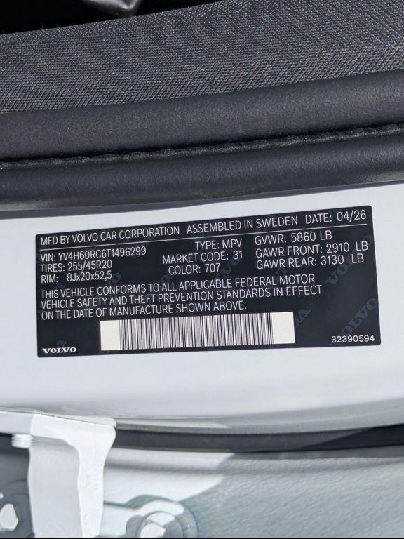 new 2026 Volvo XC60 Plug-In Hybrid car, priced at $69,459
