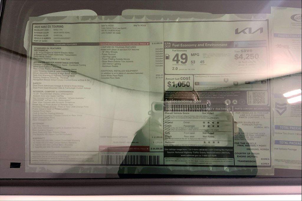 new 2025 Kia Niro car, priced at $28,833