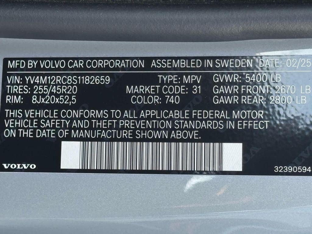 used 2025 Volvo XC60 car, priced at $35,500