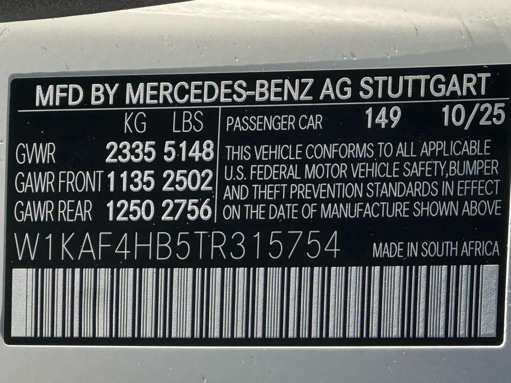 new 2026 Mercedes-Benz C-Class car, priced at $53,870