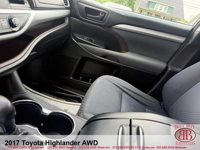 used 2017 Toyota Highlander car, priced at $15,995