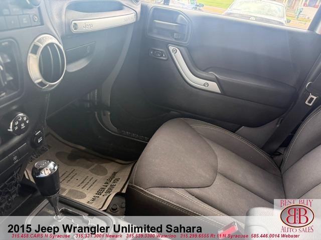 used 2015 Jeep Wrangler Unlimited car, priced at $16,995