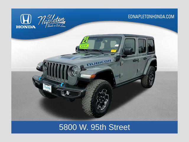 used 2021 Jeep Wrangler Unlimited 4xe car, priced at $27,500