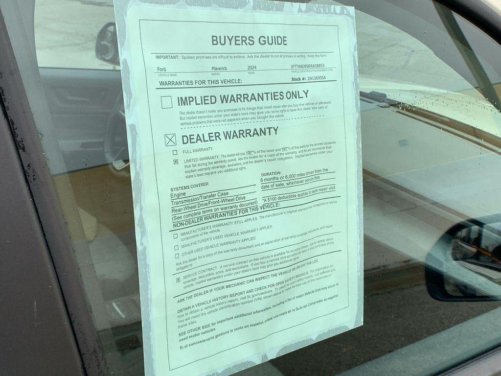 used 2024 Ford Maverick car, priced at $28,430